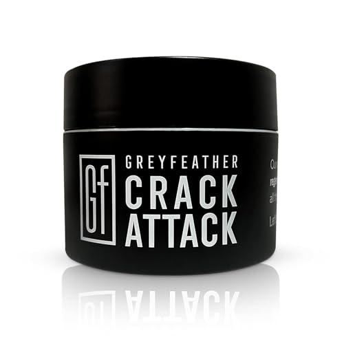 Greyfeather Crack Attack Intensive Moisturizing Cream for Dry Skin, Cracked Chapped Hands and Hard-to-Heal Skin Irritations, Therapeutic Natural Skin Care for Every Skin Type (4 Oz)
