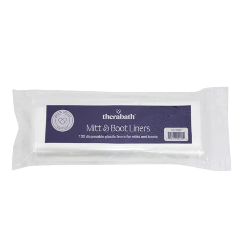 Therabath Disposable Mitt and Boot Liners, for Arthritis and Skin Therapy, Paraffin Wax Liners for Hands and Feet, Use with Insulated Mitts and Boots, for Home and Spa, Made in the USA, 100 Count