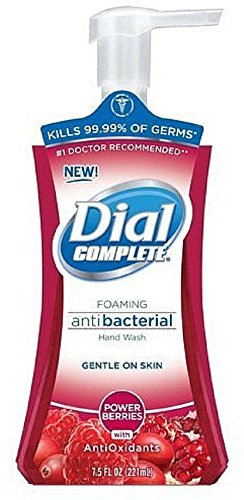 Dial Complete Foaming Hand Wash Antioxidant, Power Berries 7.5 oz (Pack of 3)