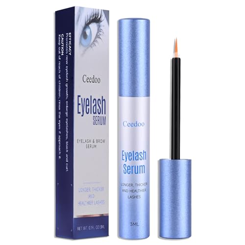Ceedoo Advanced Formula Lash Serum for Fuller Thicker, Longer Eyelashes and Eyebrows - Premium Lash Serum with Brow Enhancer (3mL)