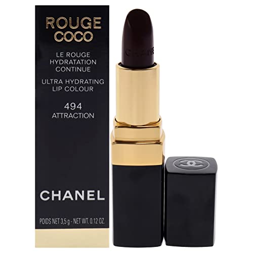 Chanel Rouge Coco Ultra Hydrating Lip Colour - 494 Attraction Lipstick Women 0.12 oz