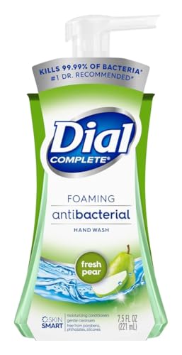 Dial Foaming Hand Wash 7.5 Ounce Anti-Bacterial Fresh Pear (221ml) (Pack of 3)