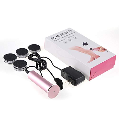 Electric Foot File, Electric Foot Callus Remover Adjustable Speed with 60pcs Replacement Sandpaper Discs, Powerful Pedicure Electronic Foot File for Women Men Dead Dry Hard Skin Calluses(US)