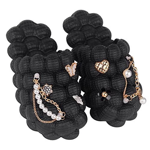 Mukinrch Massage Bubble Slides Slippers for Women Men, Funny Lychee Non-slip Spa Slippers,Gym House Slippers Shower Bedroom Slippers, Soft Pillow Stress Relief Slide,Reflexology Sandals for Ladies