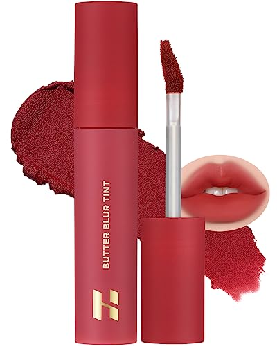 HOLIKA HOLIKA Butter Blur Lip Tint (05 CHILL) - Korean Matte Lip Tint, Lightweight High-Pigmented Lips, Velvety Silky Smooth K-Beauty Lip Makeup, Long Wearing Formula