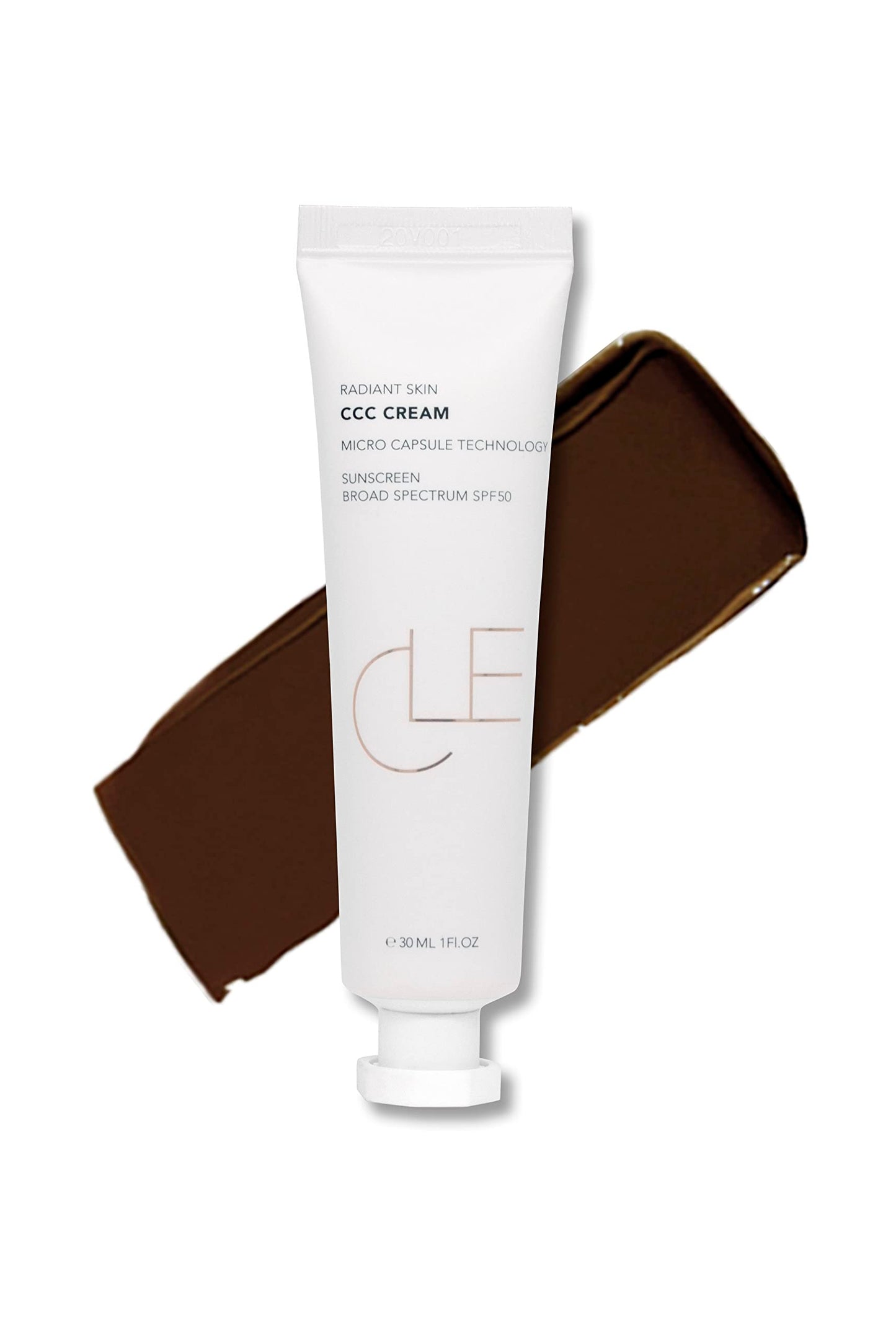 Cle Cosmetics CCC Cream Foundation, Color Control and Change Cream That's a BB and CC Cream Hybrid, Multi-purpose Beauty Primer and Facial Foundation, 1 fl oz SPF 30 (Warm Light 106)