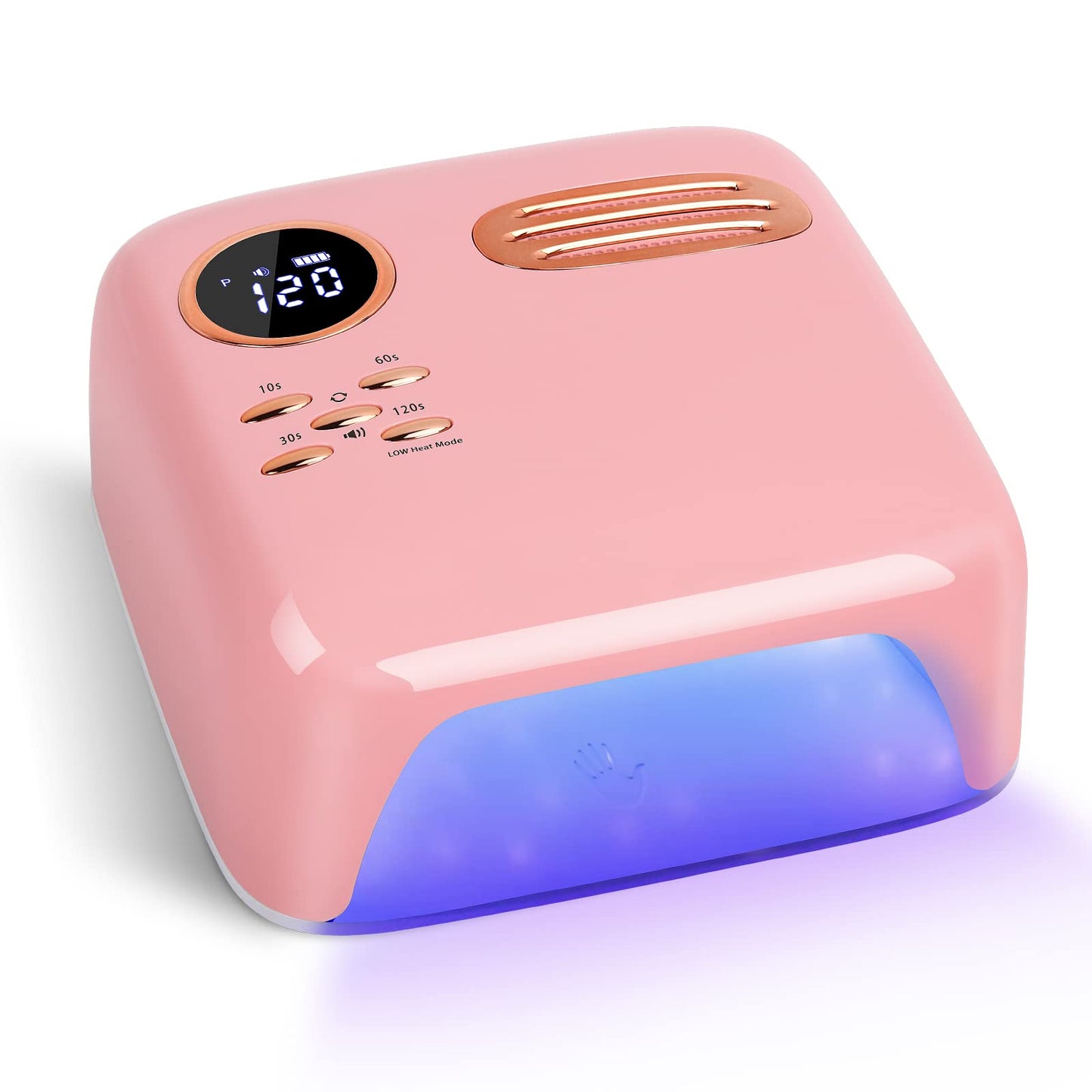 Cordless UV LED Nail Lamp – XttnBM 72W Professional Nail Dryer with 36 UV/LED Beads, 15600mAh Rechargeable Battery, 4 Timers, Auto Sensor, Portable Gel Nail Polish Curing Light for Salon Home Nail Art