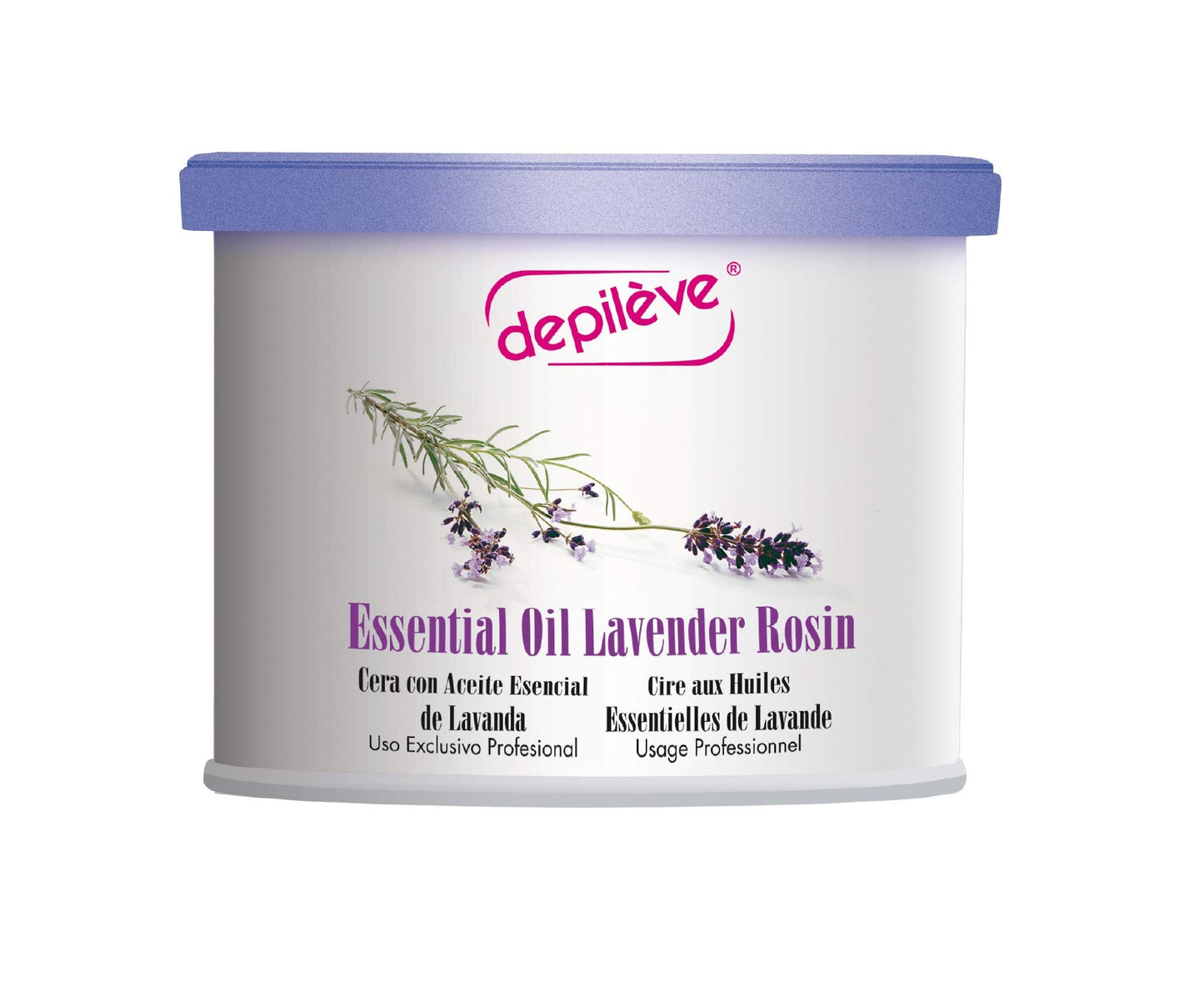 Depileve Strip Wax for Hair Removal -Lavender Rosin wax 14 oz -Full Body Wax -Ideal for Delicate, Sensitive Skin
