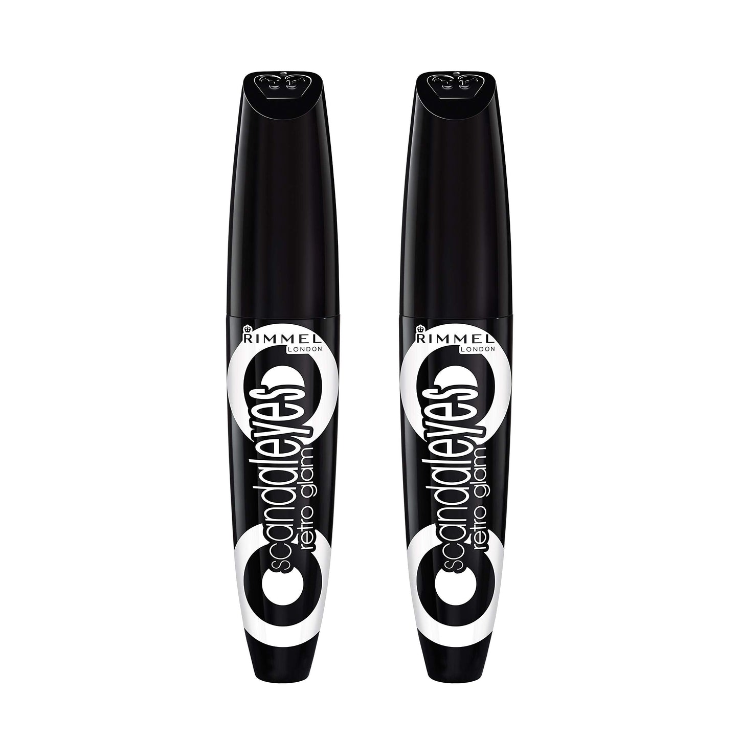 Rimmel Scandaleyes Retro Glam Mascara, Black, 0.41 Fl Oz (Pack of 2)