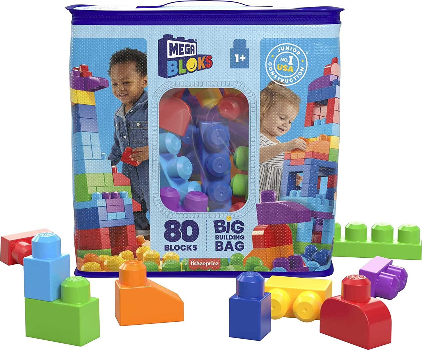 Mega Bloks First Builders Big Building Bag Building Set, 80