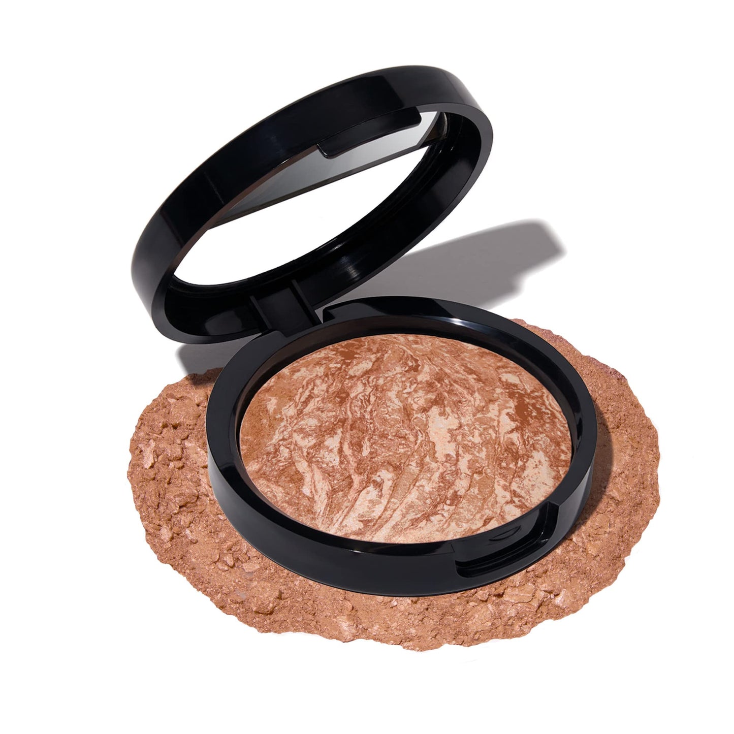 LAURA GELLER NEW YORK Baked Face and Body Frosting - Tahitian Glow - 2 Oz - Illuminating Bronzer Powder - Weightless Creamy Texture - Apply Wet or Dry