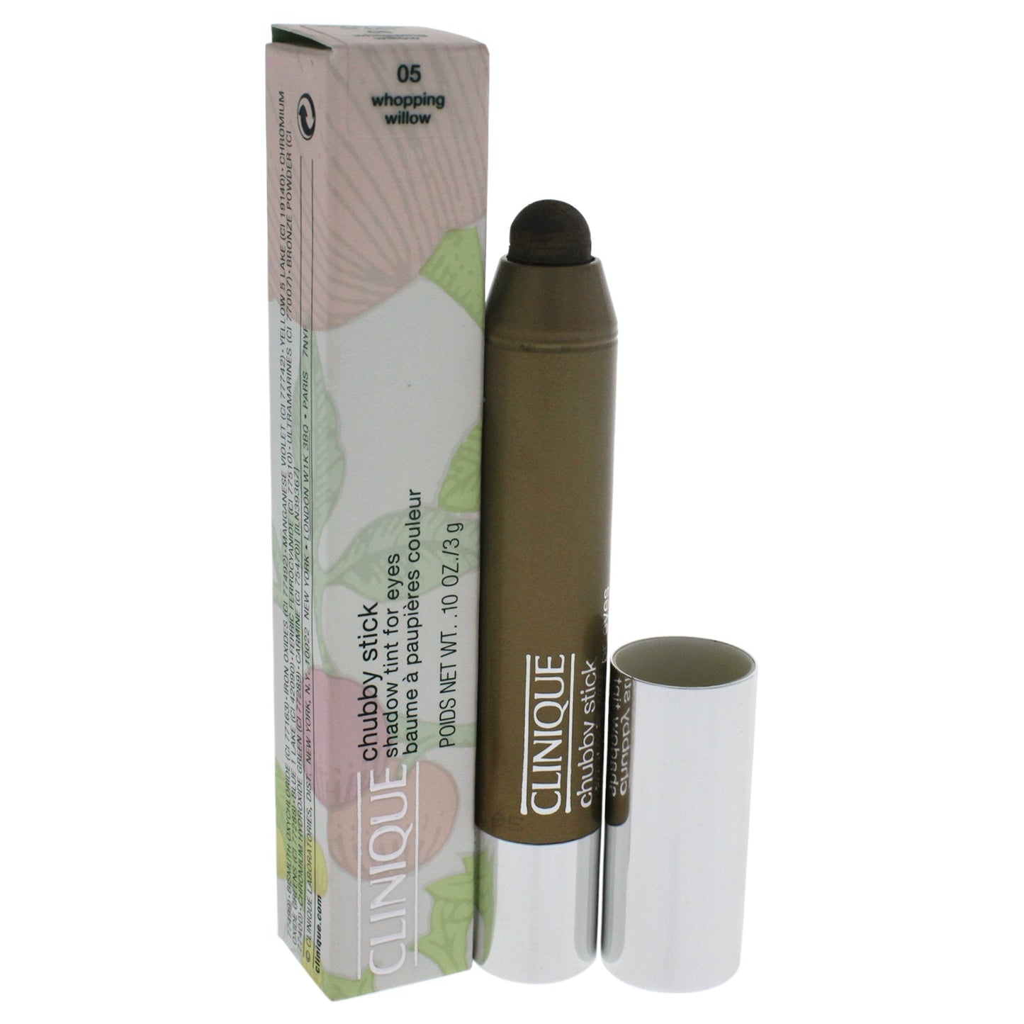 Clinique Chubby Stick Shadow Tint for Eyes, Whopping Willow, 0.1 Ounce