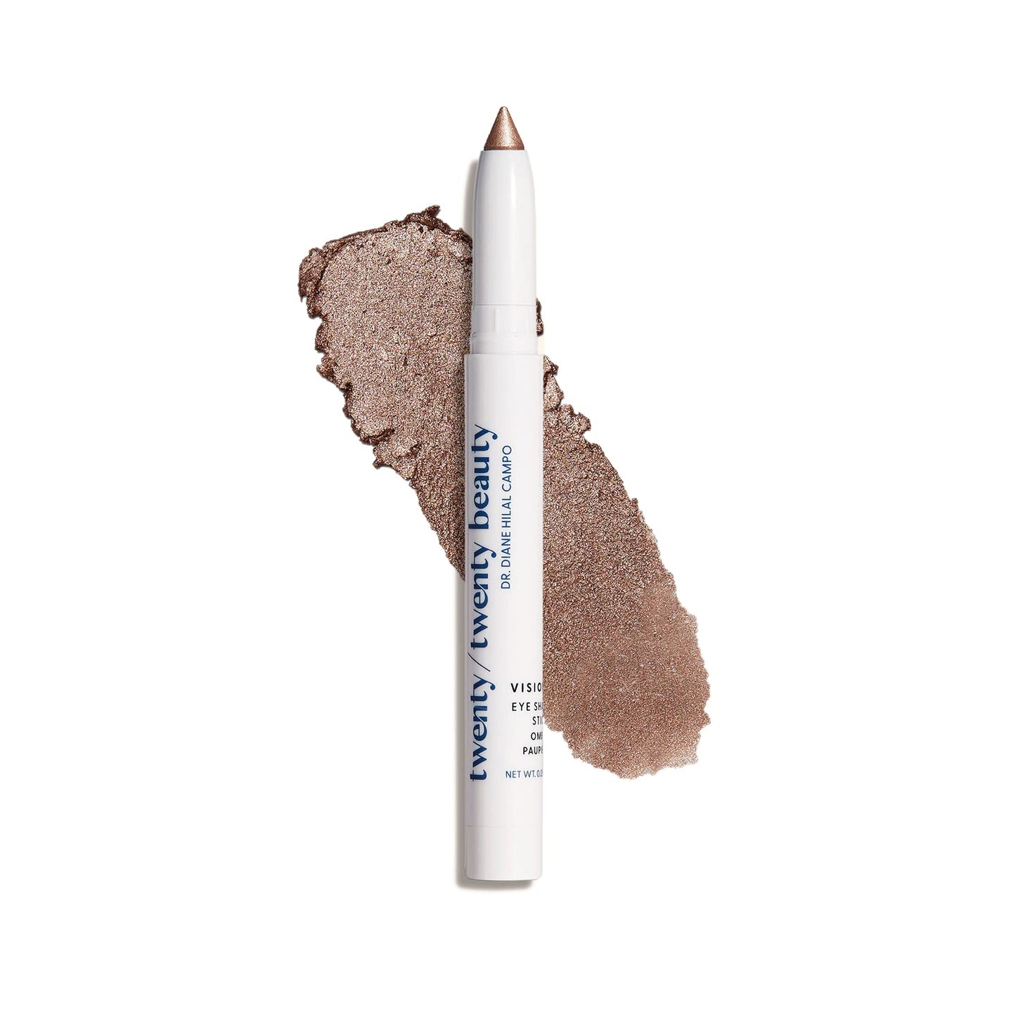 twenty/twenty beauty Visionary Eye Shadow Stick, Shimmer Cream Eyeshadow Pencil, Long-Lasting Makeup that's Safe for Sensitive & Dry Eyes, Ophthalmologist Tested (Rose Colored Glasses)