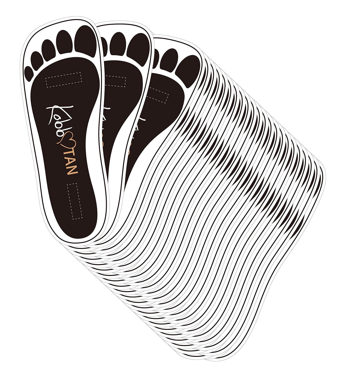 120 Pairs(240feets) Spray Tan Feet Pads in Black For Sunless Spray Tanning