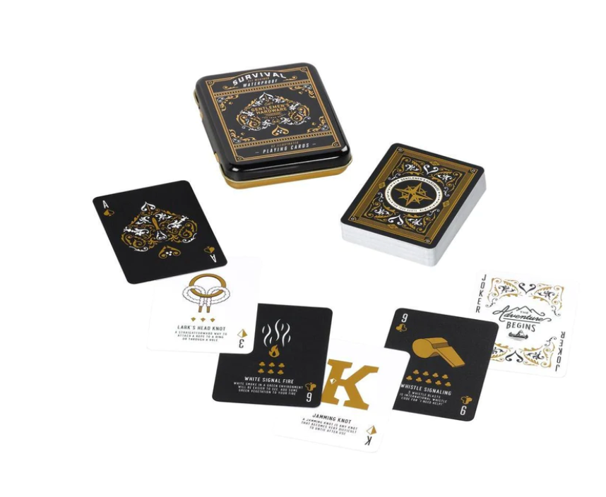 Survival Playing Cards in Tin