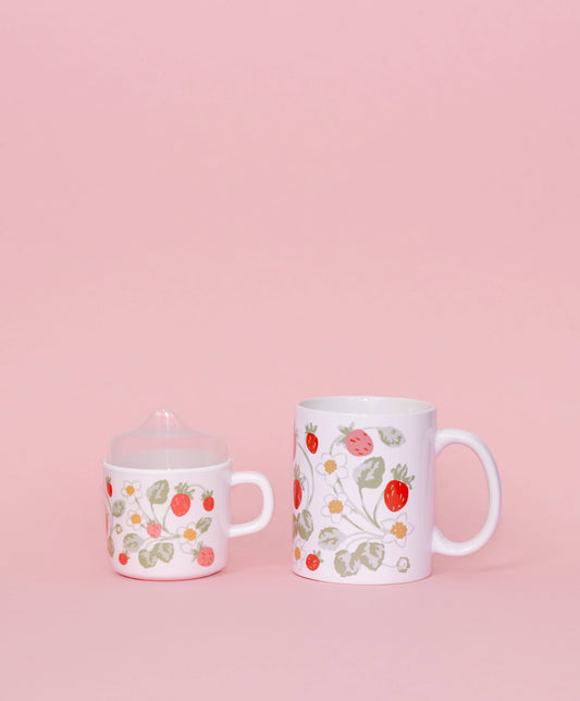 Helmsie - Strawberry Mama and Me Cup Set