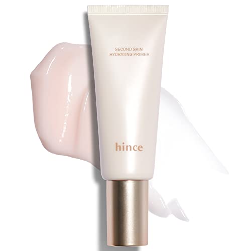hince Second Skin Hydrating Primer – Makeup Boosting Moisturizing Primer for Lasting – Pore Coverage for Flawless Skin - Smooth & Supple Skin, 1.35 fl.oz.