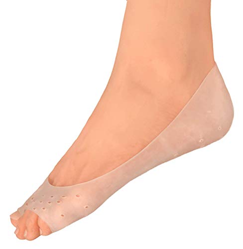 Dr. Frederick's Original Moisturizing Gel Socks - 4 Pieces - Prevents Dry Cracked Heels & Cracked Feet - Day & Night Socks - W4-10 | M5-8