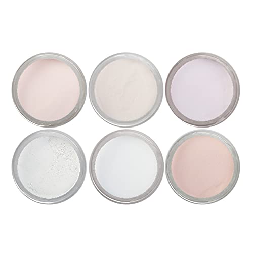 NAIL FACTORY - Acrylic Powder Set BABY BOOMER COLLECTION, 6 Nude Cover Colors Acrylic Nail Powder Pure Color and Glitter Professional Polymer Colored Acrylic Nail Powder for Acrylic Nail Extension Carving, 1/2 Oz Each One.