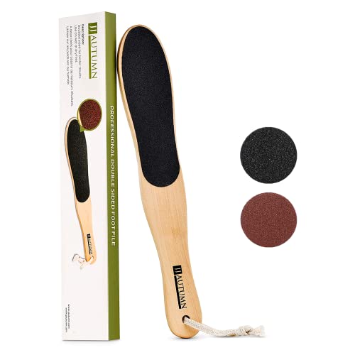 Professional Spa Quality Foot Rasp/Callus Remover Double Sided Wood Foot File For Pedicure and Foot Care. Can Be Used On Both Wet and Dry Feet.