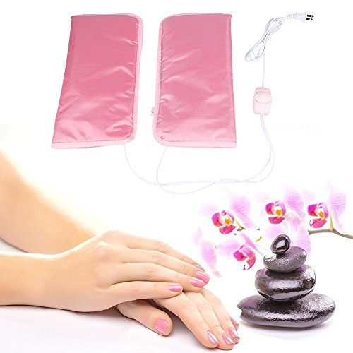 Electric Heated Mittens Gloves For Paraffin Manicure Waxing Skin Mate, Professional SPA Treatment Heat Mittens (Hand)
