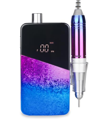 Rechargeable Nail Drill Machine ,Lumcrissy 35000 RPM Professional Electric Nails File Machine, Electric Nail Drills for Acrylic, Nail Tools for Manicure Pedicure