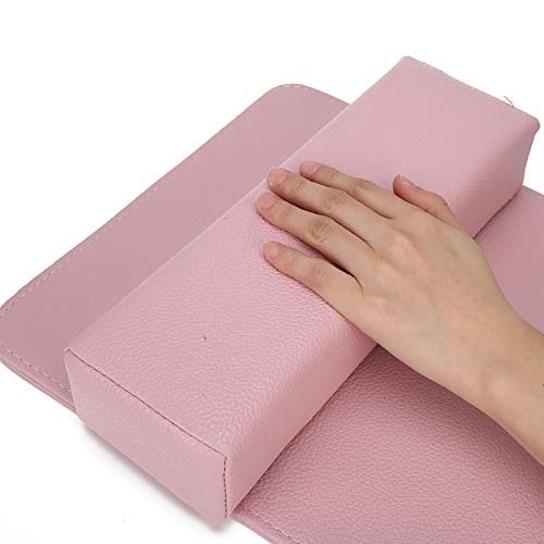 FAMKIT Nail Art Hand Pillow, Nail Pillow and Mat, Beauty Salon Soft Pillow Arm Rest Holder Cushion Mat Set Manicure Tool