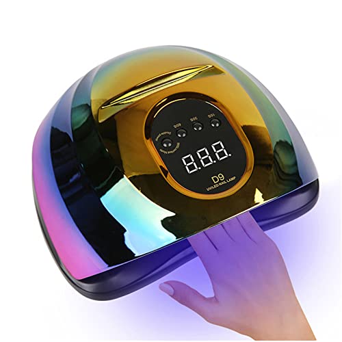 BEYEHO Uv Led Nail Lamp,114W Nail Lights for Gel Polish,Gel Cure Nail Polish Dryer with Auto Sensor,4 Timers Professional Nail Gel Machine for Manicure Pedicure Travel Home School Salon Use Green