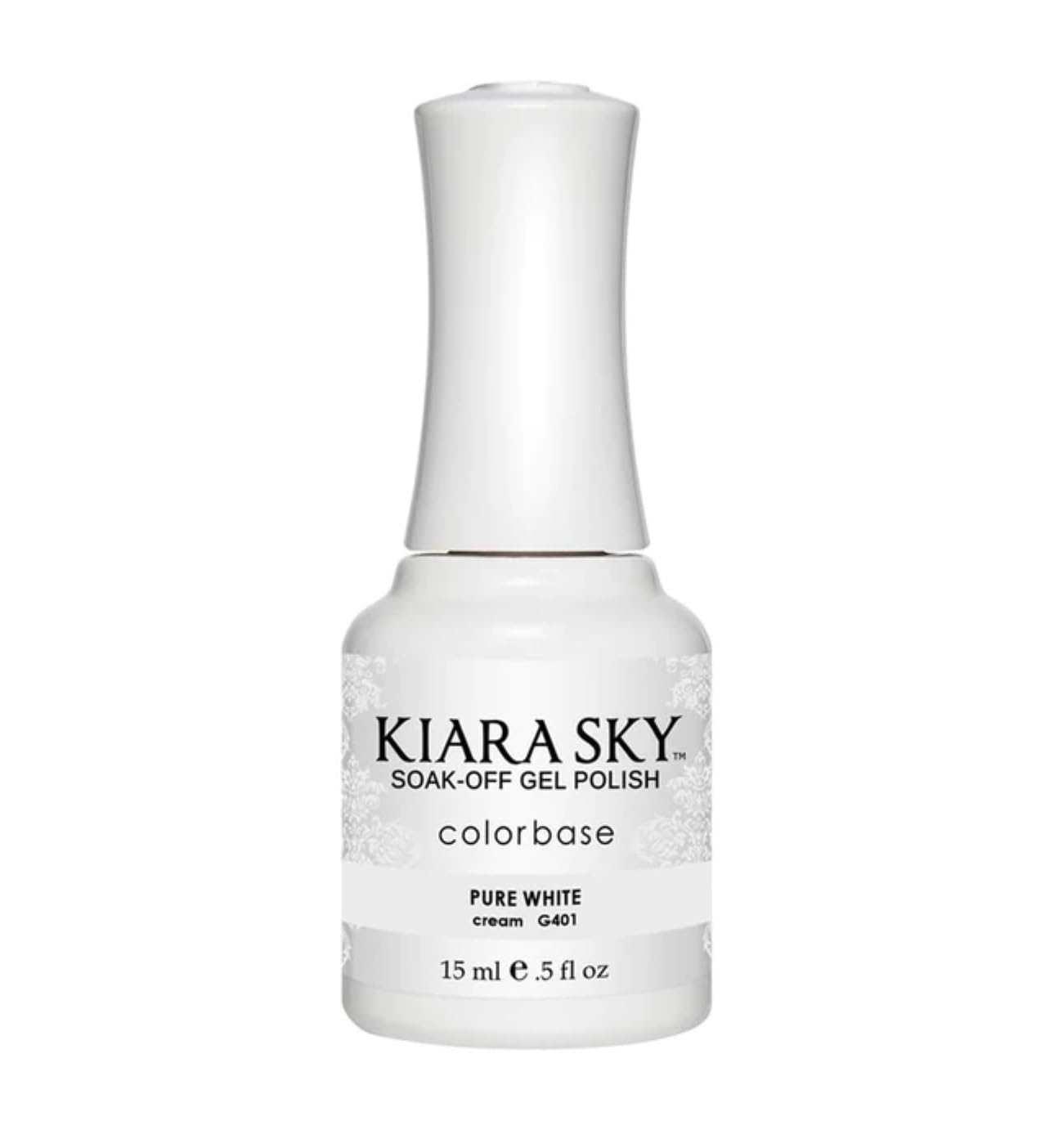 Kiara Sky Gel Polish, Pure White, 15 Gram