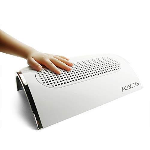 Rolabling Nail Dust Collector Suction Extractor Powerful Vacuum Cleaner Dust Collector for Nail Acrylic Nail Drill No Spilling Filter Professional Salon Machine With 3 Fans & 2 Dust Collection Bags