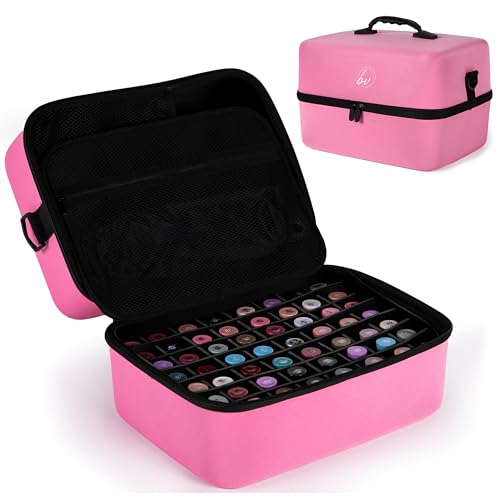 BelleVinte Nail Accessories Organizer - 10" x 10" x 14", Spacious Nail Storage Box, Durable Hard Case, Convenient Nail Bag Organizer Case