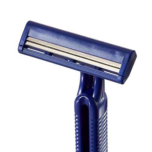 Deluxe Disposable Comfort Grip Twin-Blade Razors from PrimeMed (50 Count)