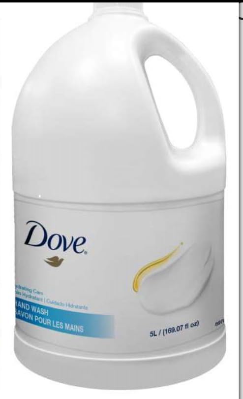 Dove 5Liter PRO Hydrating Hand Wash Refill/Refillable Bottles