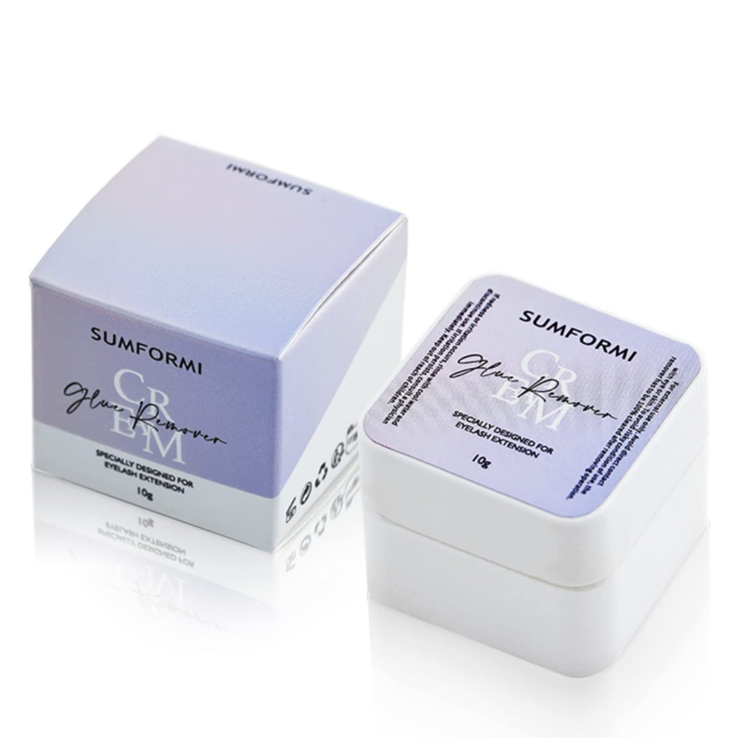 SUMFORMI Eyelash Extension Remover Cream Lash Remover 30-60s Fast and Safe Dissolve -10g Lash Glue Remover Cream Low Irritation Cream for Sensitive Skin Professional Use Only Eyelash Remover