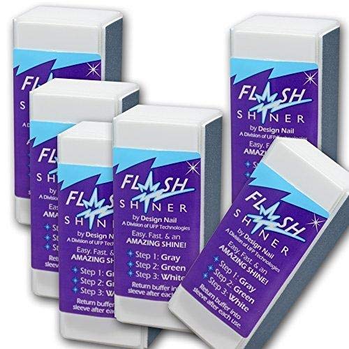 Flash Shiner 3 Ways Nail Buffer Shine Gloss 6 Pieces Deal