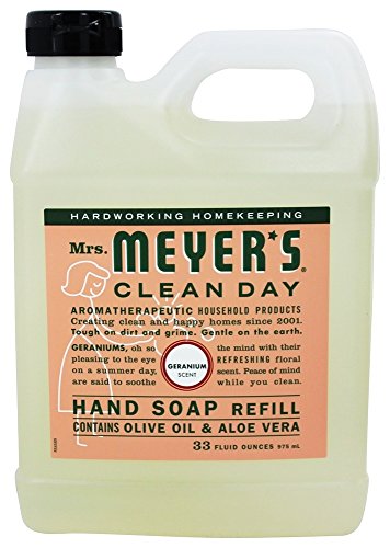 Liquid Hand Soap Refill Pouch with Geranium, 33 Fl Oz (Pack of 2)