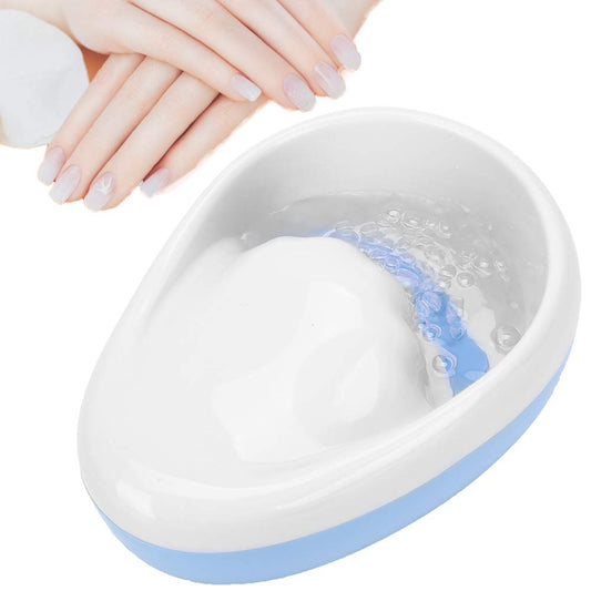 Eurobuy Electric Nail Soaking Bowl, Nail Polish Remover Bowl Vibrating Nail Bowl Soak Off Hand SPA DIY Nail Art Manicure Tools for Dead Skin Softening and Beauty Both Hands Care
