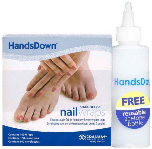 Graham Hands Down Soak Off Gel Nail Wraps, 100 Count