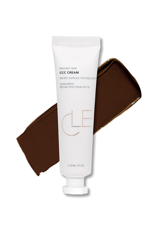 Cle Cosmetics CCC Cream Foundation, Color Control and Change Cream That's a BB and CC Cream Hybrid, Multi-purpose Beauty Primer and Facial Foundation, 1 fl oz SPF 30 (Warm Light 106)