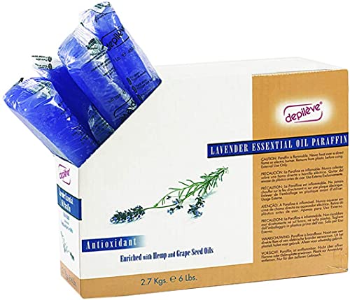 Depileve Lavender Paraffin Wax -Scented Paraffin Wax -Spa Wax Refill for Paraffin Wax Dip -6 lbs.