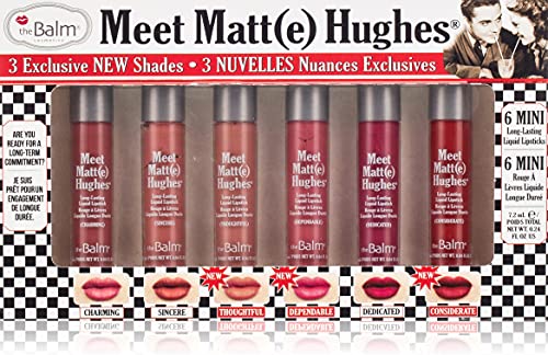 theBalm. Meet Matt(e) Hughes Vol 14 Mini Long-Lasting Liquid Lipsticks, 6 Count