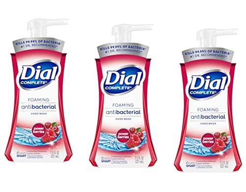 Dial Complete Foaming Hand Wash Antioxidant, Power Berries 7.5oz (Pack of 3)