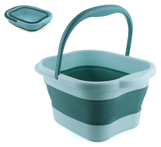 DoroSun Collapsible Foot Bath Soak Tub with Handle, Portable Feet Spa Soaking Basin Bucket with Massage Acupoint for Washing Soaking Feet