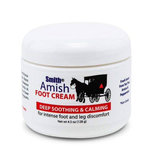 Smith Amish Foot Cream, Deep Soothing and Calming to Foot and Legs. 4.5 oz