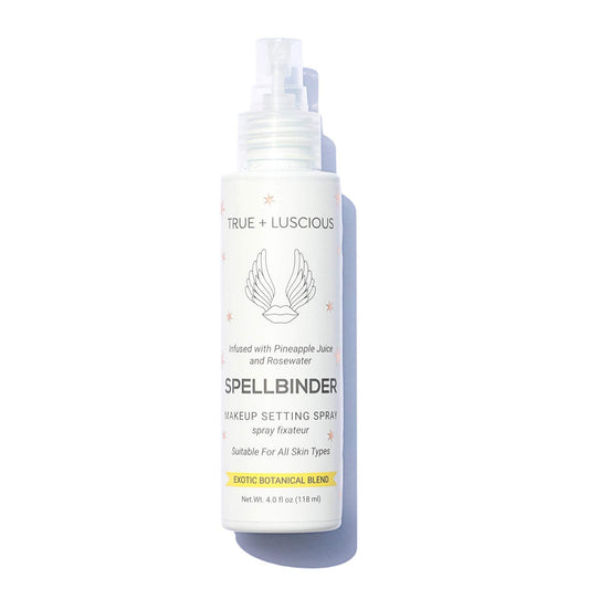 True + Luscious Spellbinder Setting Spray for Makeup – Long Lasting, Locks in Melt-Proof, Smudge-Proof Makeup for up to 16 Hours – 4 oz