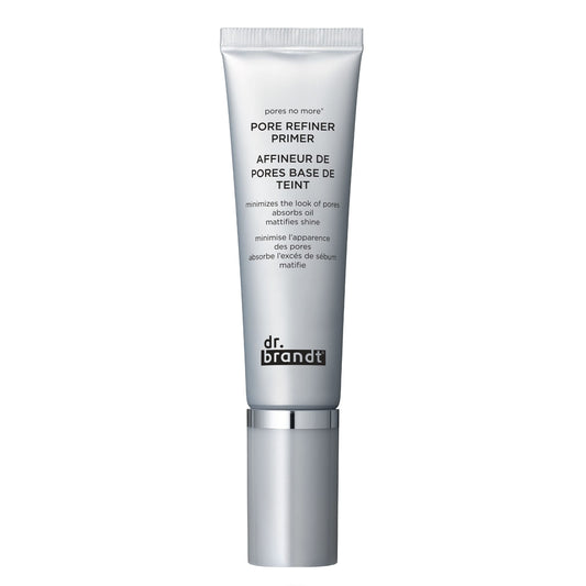 Dr. Brandt Pores No More Pore Refiner Primer - Instantly Minimizes The Appearance of Pores, Diffuses Fine Lines and Imperfections - 1 fl oz / 30 ml