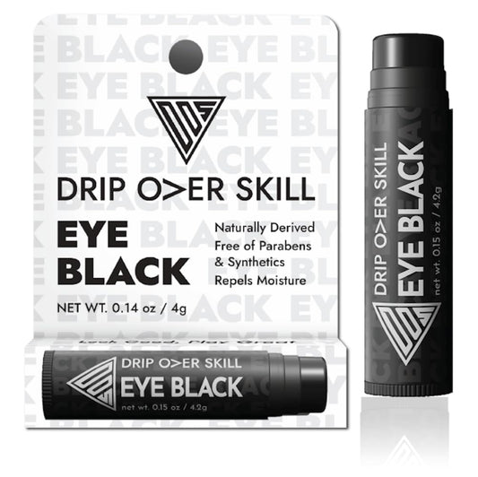 Drip Over Skill Eye Black Stick, Made with Natural Ingredients, Skin Safe, Made in The USA Eyeblack Stick, Baseball Drip, Softball, Lacrosse, Football, Sports Eye Black Baseball Accessories, 1 Pack