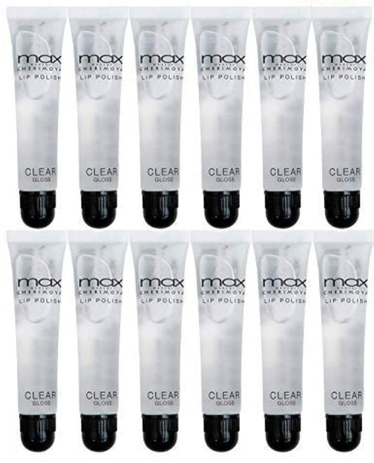 max MAKEUP CHERIMOYA Clear Lip Polish bulk (12 Pieces)