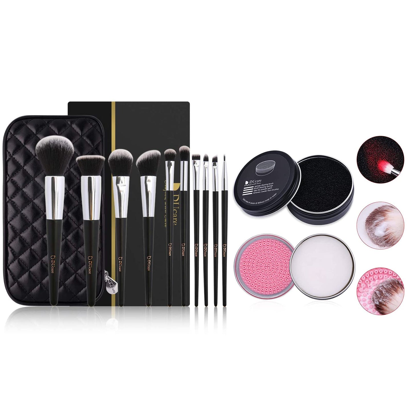 DUcare Makeup Brushes +Makeup Brush Cleaner