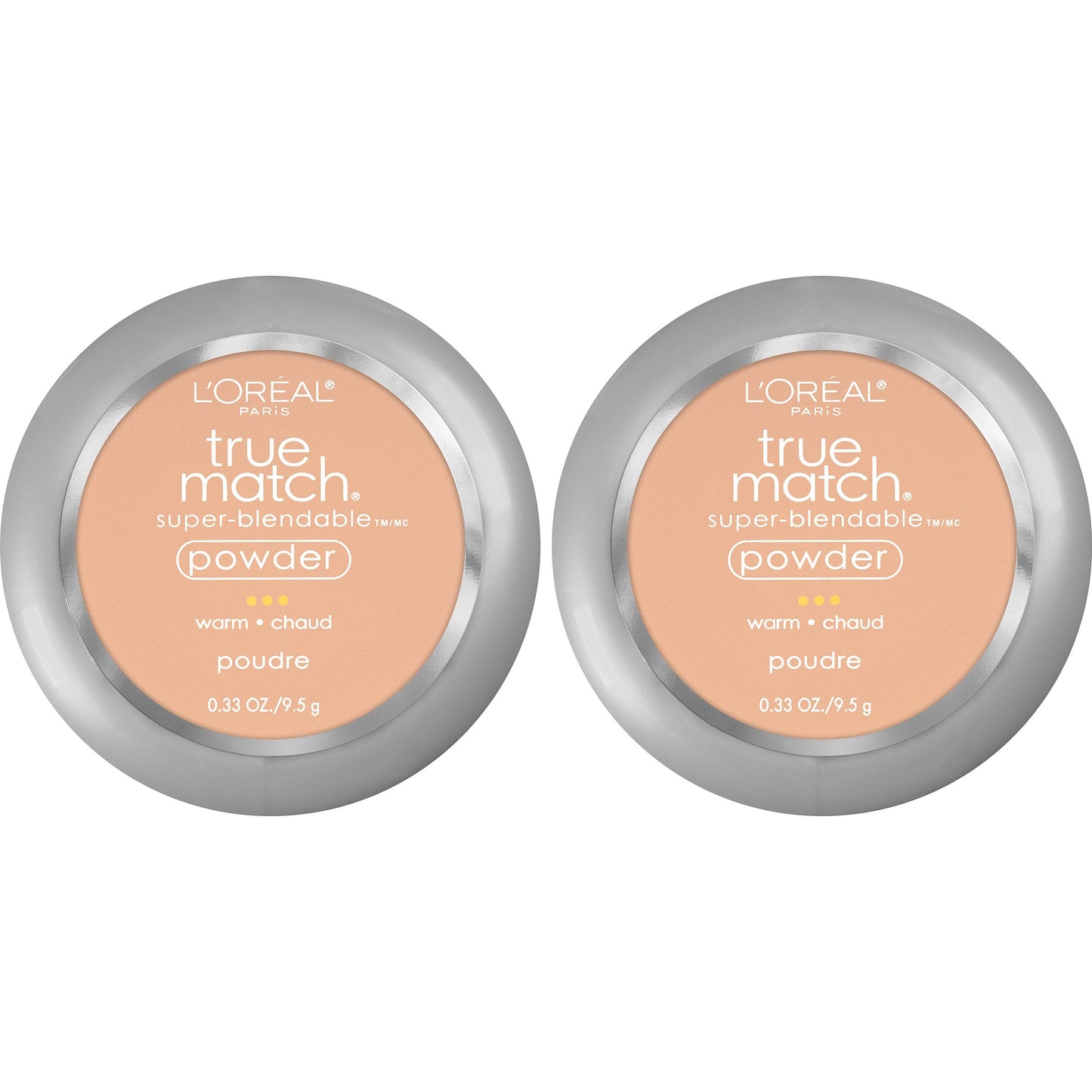 L'Oreal Paris Cosmetics True Match Super-Blendable Powder, Sand Beige, 2 Count